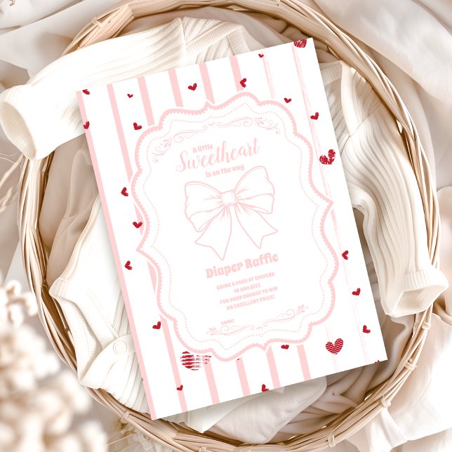 Whimsical Sweetheart Valentine's Diapper Raffle  Enclosure Card (Creator Uploaded)