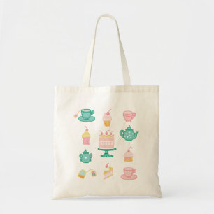 Whimsical Tea Set Tote Bag