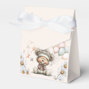 Whimsical Teddy Bear Baby Shower Favour Box
