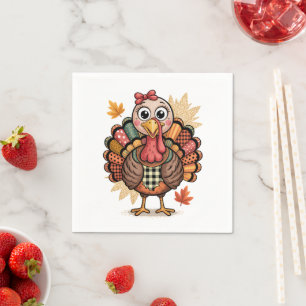 Whimsical Thanksgiving Fun Napkin