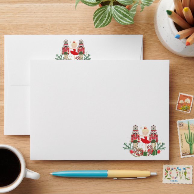 Whimsical The Nutcracker Christmas Ballet Blonde Envelope (Desk)