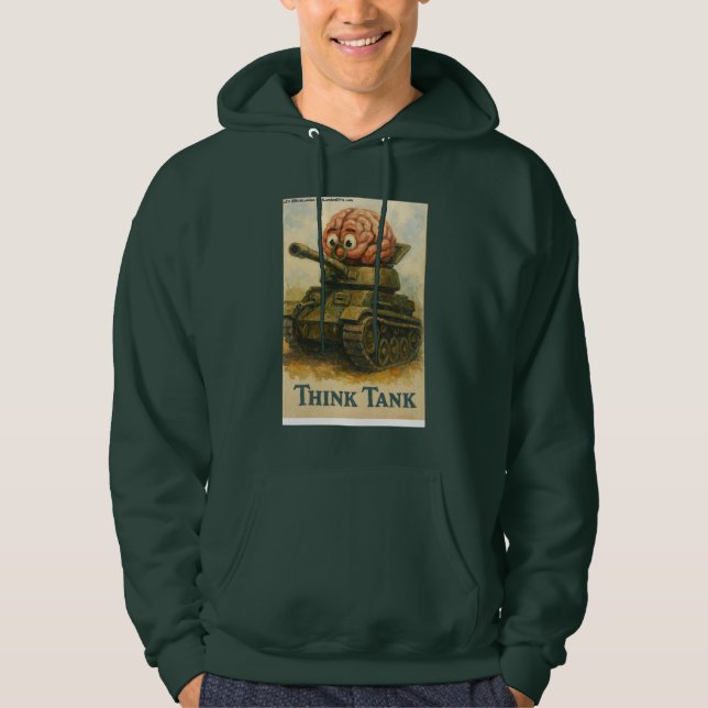 Whimsical Think Tank Cartoon Design (Front)