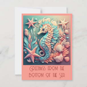 " WHIMSICAL TIDES " POSTCARD