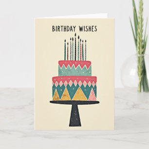 Whimsical Tiered Birthday Card