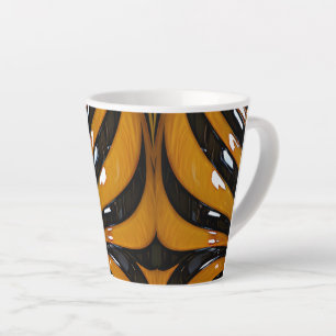 Whimsical Tiger Fur Latte Mug