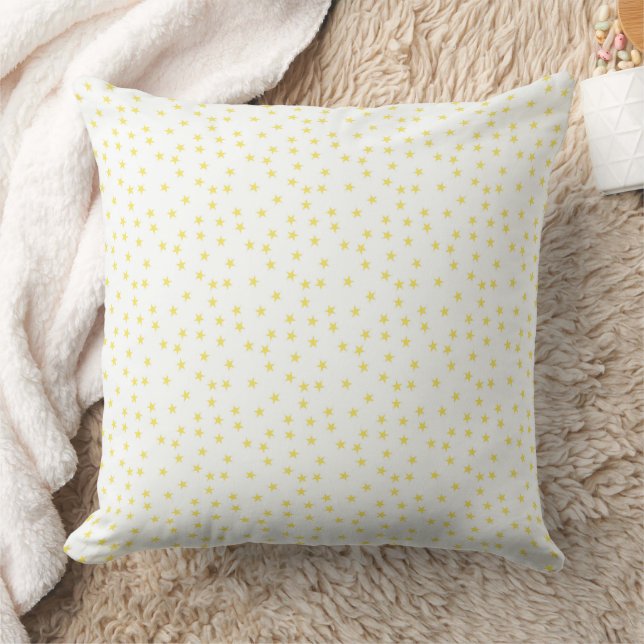 Whimsical Tiny Stars Celestial Seamless Pattern Cushion (Blanket)