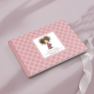 Whimsical toddler girl 4th birthday keepsake book
