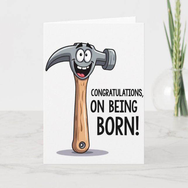 Whimsical Tool Birthday Card (Front)
