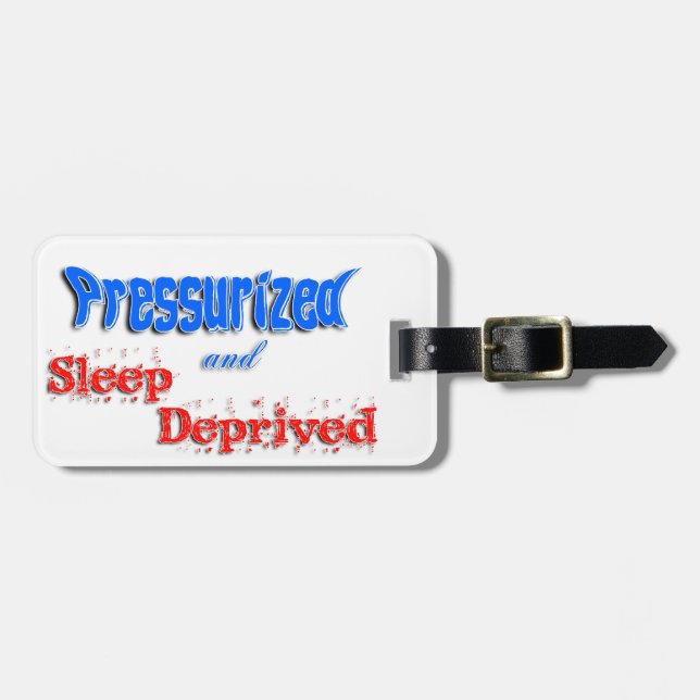 Whimsical Travel Luggage Tag (Front Horizontal)