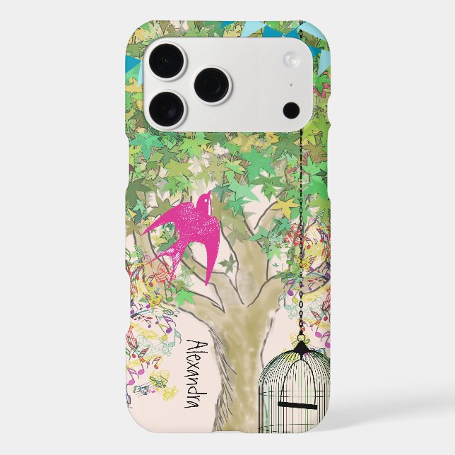 Whimsical Tree Birdcage Colourful Musical Tree (Back)