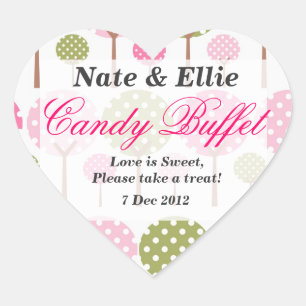 Whimsical Tree Candy Bar Sticker