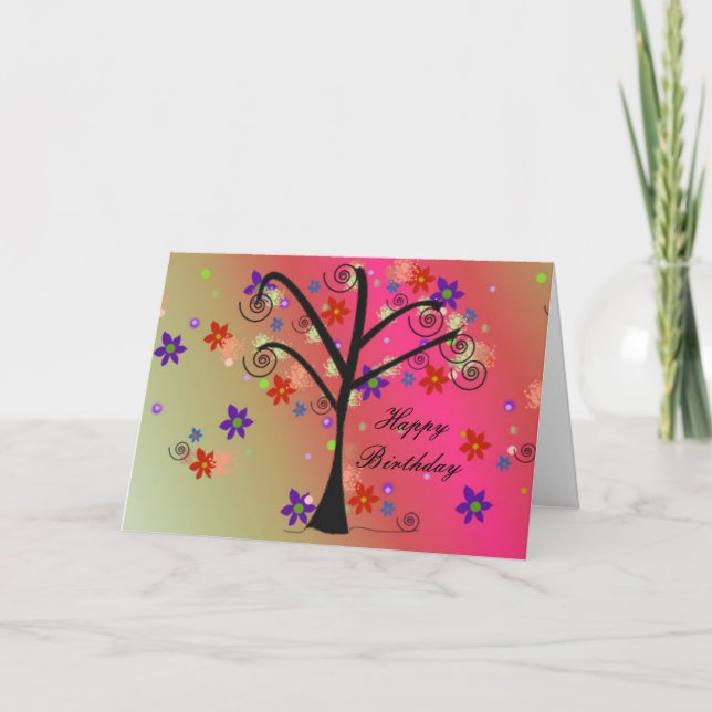 Whimsical Tree Card (Front)