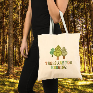 Whimsical Tree Hugger Canvas Tote Bag