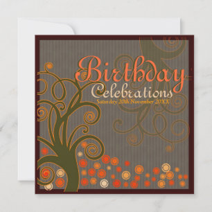 Whimsical Tree of Dreams Birthday Invitations