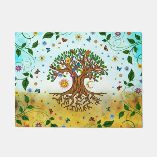 Whimsical Tree of Life - Yggdrasil Doormat