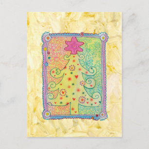 Whimsical Tree Postcard