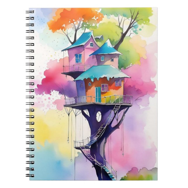 whimsical treehouse notebook (Front)