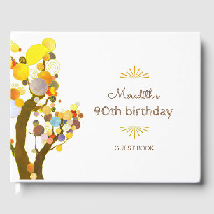 Whimsical Trees Milestone Birthday Guest Book