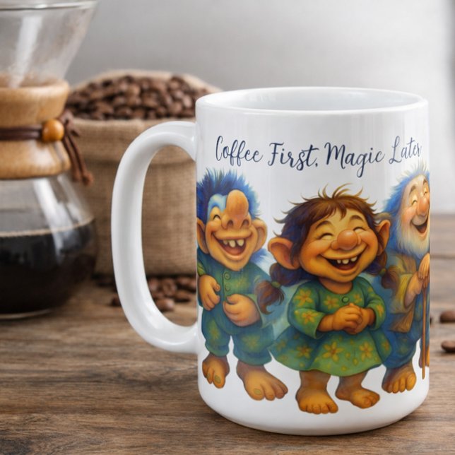 Whimsical Troll Coffee Gift for Cozy Mornings Mug (Creator Uploaded)