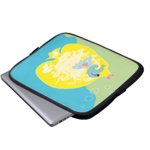 Whimsical Tropical Fish Ocean Art Laptop Sleeve