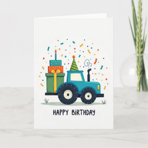 Whimsical Truck Birthday Card