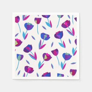 Whimsical Tulips Napkin