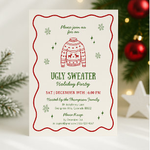 Whimsical Ugly Sweater Holiday Party Invitation