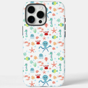 Whimsical Underwater Sea Creatures iPhone 16 Pro Max Case