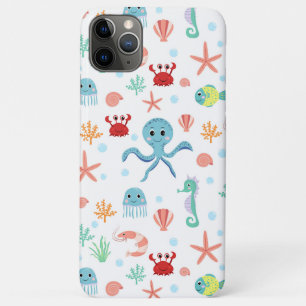 Whimsical Underwater Sea Creatures iPhone 11 Pro Max Case