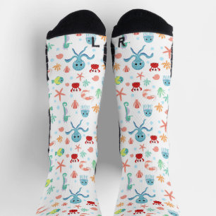 Whimsical Underwater Sea Creatures Socks