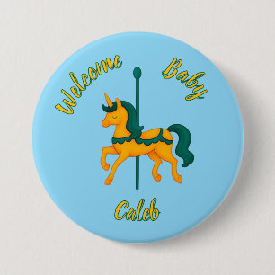 Whimsical Unicorn Baby Shower/simple 7.5 Cm Round Badge