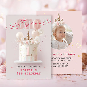 Whimsical Unicorn Party Invitation