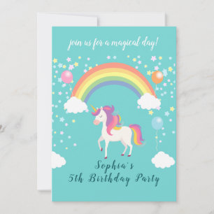 Whimsical Unicorn Party Invitation