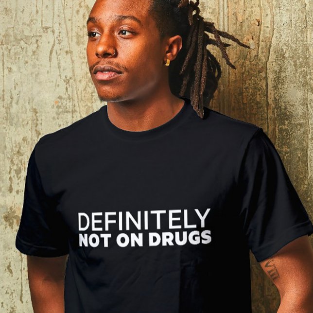 Whimsical Unicorn Tee Sarcastic (Funny “Definitely Not on Drugs” shirt – sarcastic tee for rebels, jokers, or stoner humor fans)