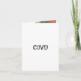 whimsical upbeat pup photo COVID we can lick this" Thank You Card