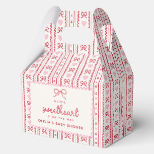 Whimsical Valentine Little Sweetheart Baby Shower  Favour Box