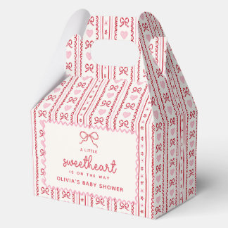 Whimsical Valentine Little Sweetheart Baby Shower  Favour Box