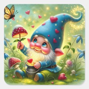 Whimsical Valentine’s Day Gnome Sticker