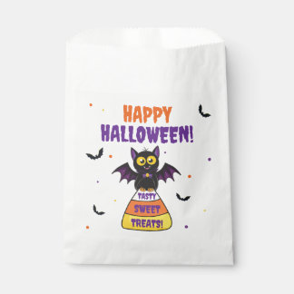 Whimsical Vampire Bat Candy Corn Halloween Favour Bag