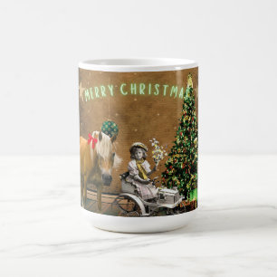 Whimsical Vintage Christmas Wishes  Coffee Mug