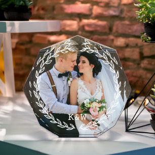 Whimsical Vintage Frame Monogrammed Photo Block