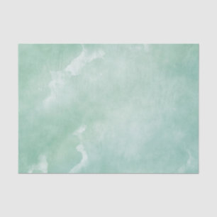 Whimsical Vintage Green Watercolor Texture Rusty Tissue Paper