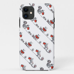 Whimsical Vintage Squirrels Reading Books iPhone 11 Case