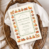 Whimsical Vintage Toy Baby Shower