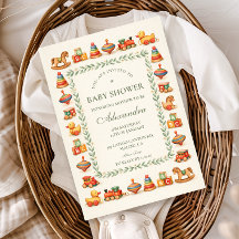 Whimsical Vintage Toy Baby Shower