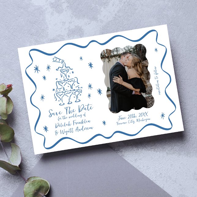 Whimsical Vows | Hand Drawn Doodles | Wedding Save The Date (Creator Uploaded)