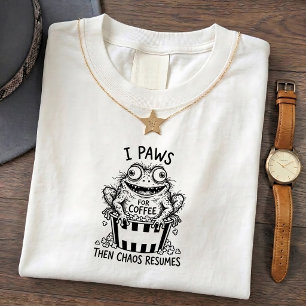 Whimsical Warty Toad Funny Coffee Tee