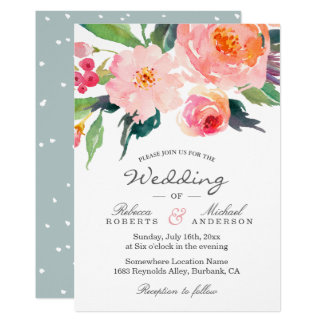 watercolor invitation