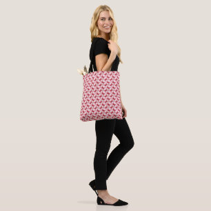 Whimsical Watercolor Butterfly and Cherry Pattern Tote Bag
