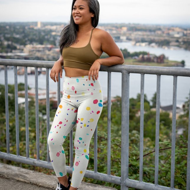 Whimsical Watercolor Confetti Leggings Design (Creator Uploaded)